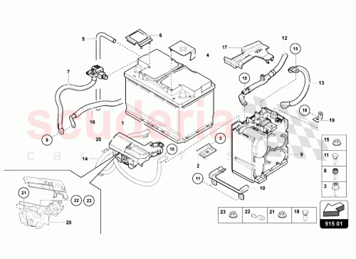 Part Diagram for Lamborghini 8K0915429C