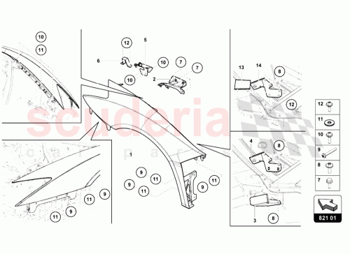 Part Diagram for Lamborghini 470810863B