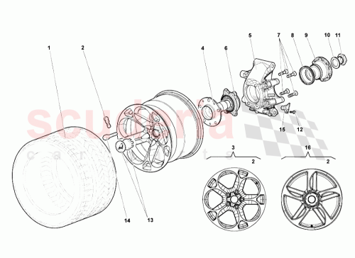 Part Diagram for Lamborghini 410601017AW