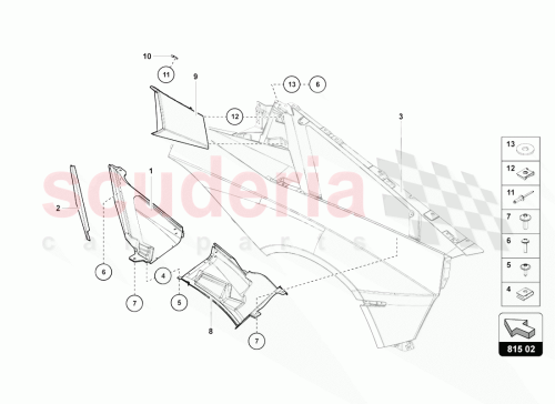Part Diagram for Lamborghini 470122194F