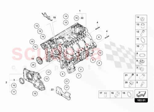 Part Diagram for Lamborghini N91180601
