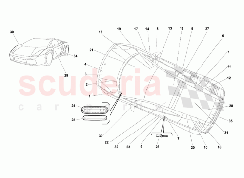 Part Diagram for Lamborghini 400854499A