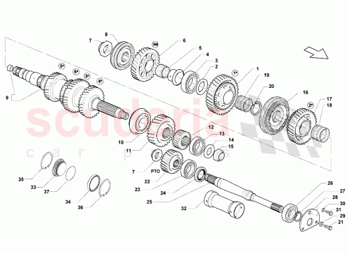 Part Diagram for Lamborghini 086311243B