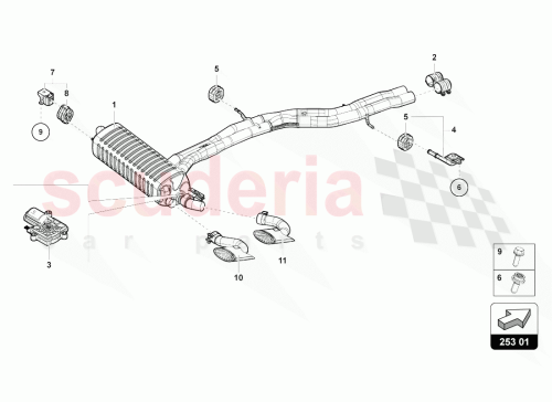 Part Diagram for Lamborghini 4M8253078BM