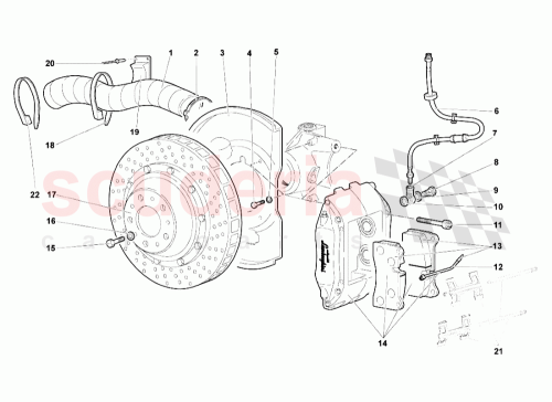 Part Diagram for Lamborghini 410615106F