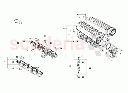 Part Diagram for Lamborghini 07L133185H