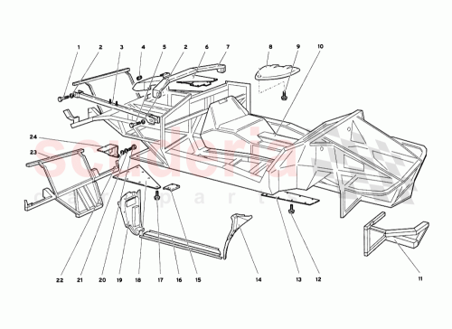 Part Diagram for Lamborghini 0041007855