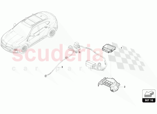 Part Diagram for Lamborghini 4M0907731