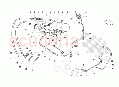 Part Diagram for Lamborghini 07M131543