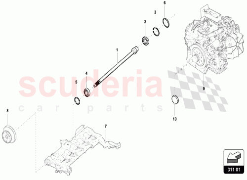 Part Diagram for Lamborghini 086311101H