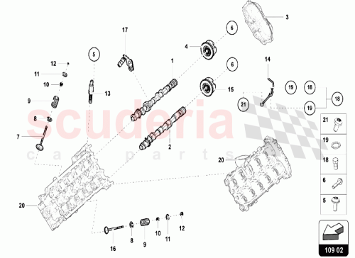 Part Diagram for Lamborghini 06E109623