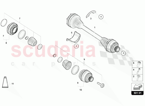 Part Diagram for Lamborghini 7L0501357D