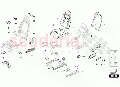 Part Diagram for Lamborghini 4ML8853557AP