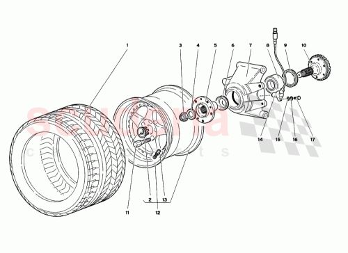 Part Diagram for Lamborghini 005334365