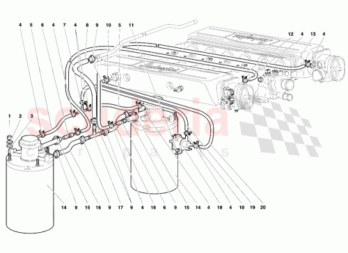 Part Diagram for Lamborghini 007014169