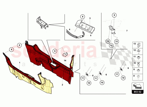 Part Diagram for Lamborghini 470813549A