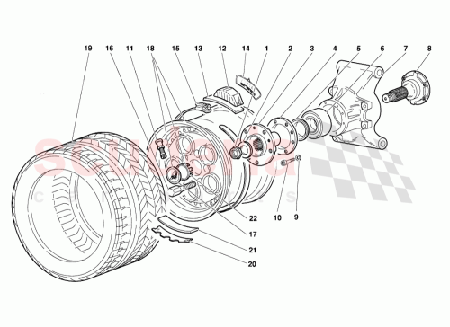 Part Diagram for Lamborghini 005225917
