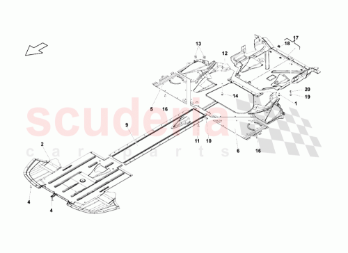 Part Diagram for Lamborghini 420825205B