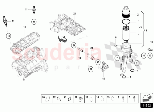 Part Diagram for Lamborghini WHT002287C