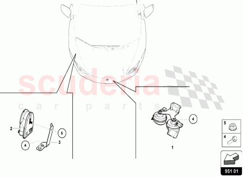 Part Diagram for Lamborghini 400951605