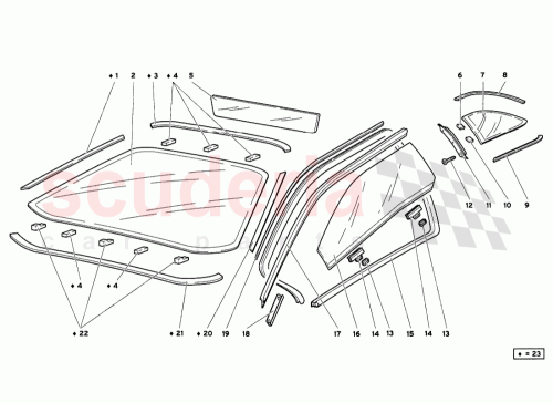Part Diagram for Lamborghini 0072005558