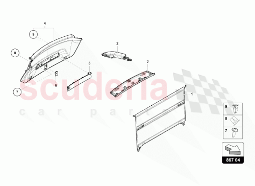 Part Diagram for Lamborghini 4ML861691