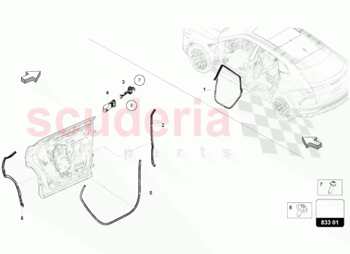 Part Diagram for Lamborghini 4ML833708A