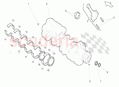 Part Diagram for Lamborghini 07L105701NGLB