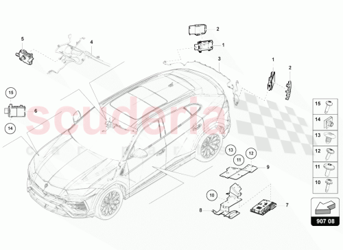 Part Diagram for Lamborghini 4M0907682