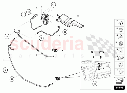 Part Diagram for Lamborghini 1J0955846