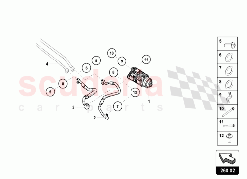 Part Diagram for Lamborghini 4E0260749A