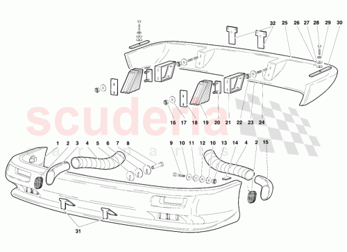 Part Diagram for Lamborghini 008100832