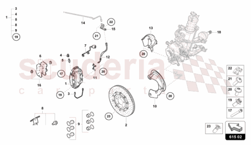 Part Diagram for Lamborghini 47B615601A