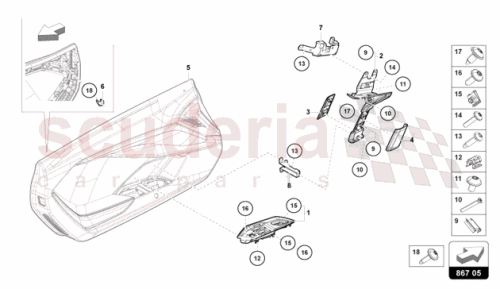 Part Diagram for Lamborghini 47A867186