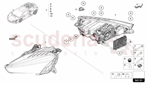 Part Diagram for Lamborghini 47A941035A