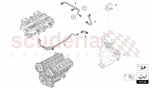 Part Diagram for Lamborghini 47B131584