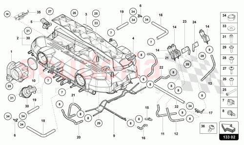 Part Diagram for Lamborghini 07M906303A