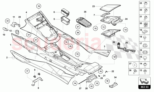 Part Diagram for Lamborghini 4G8857406A