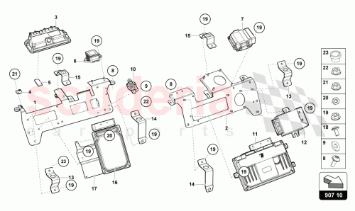 Part Diagram for Lamborghini 470907721F