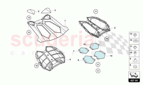 Part Diagram for Lamborghini 475827214B