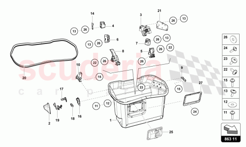 Part Diagram for Lamborghini 475863362T