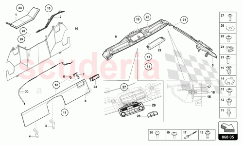 Part Diagram for Lamborghini 475857551B