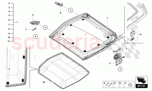 Part Diagram for Lamborghini 470827053A