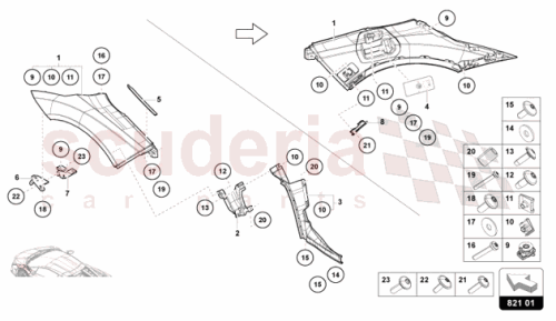 Part Diagram for Lamborghini 47B831438B