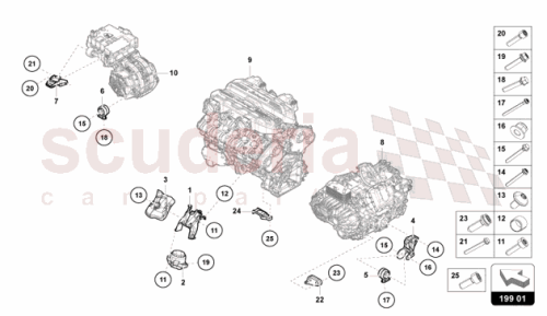 Part Diagram for Lamborghini N91148901