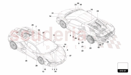 Part Diagram for Lamborghini 47B010525G