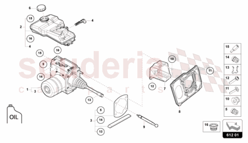 Part Diagram for Lamborghini 47B998102BEF