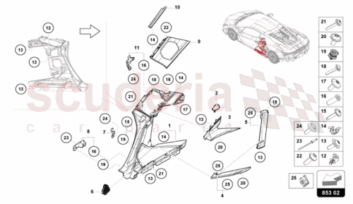 Part Diagram for Lamborghini 47B810066C