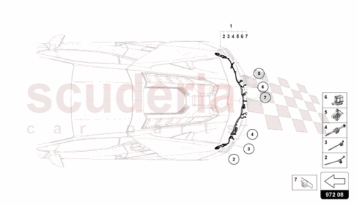 Part Diagram for Lamborghini 47B971104K