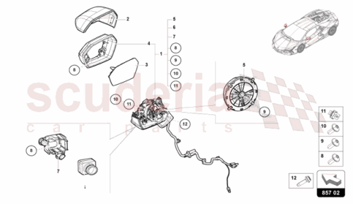 Part Diagram for Lamborghini 47B857507A